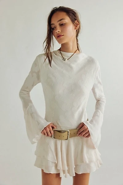 Shona Joy Bowery Long Sleeve Ruffle Mini Dress