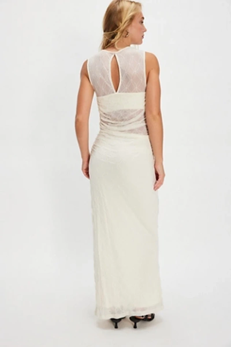 Scala Venus Cowl Mesh Dress