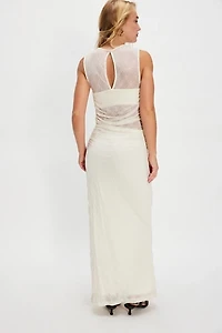 Scala Venus Cowl Mesh Dress