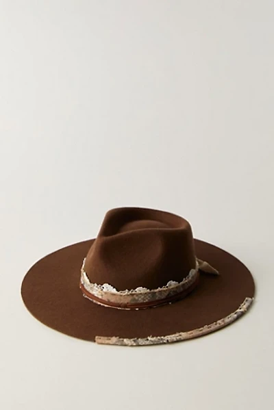 Lace Wool Round Top Hat