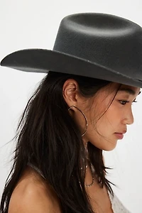 Distressed Wool Cowboy Hat