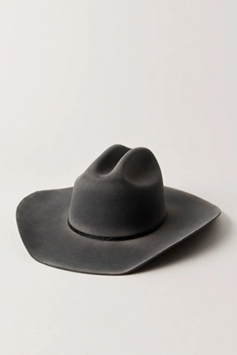 Distressed Wool Cowboy Hat