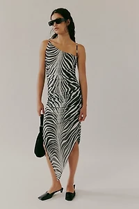 Saemdi Zebra Mesh Dress