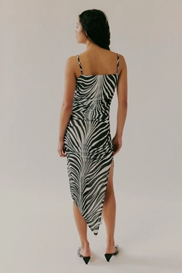 mesh skater dress long sleeve Alder Black Mesh Long-Sleeve Ruffled Split Maxi Dress – Club L London