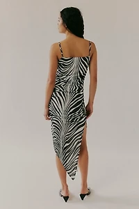 Saemdi Zebra Mesh Dress