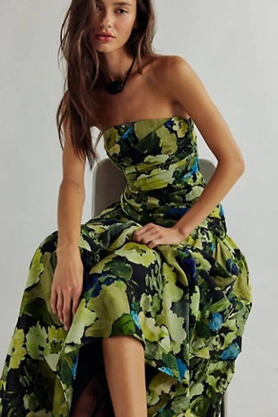 Shona Joy Weyes Strapless Tiered Maxi Dress