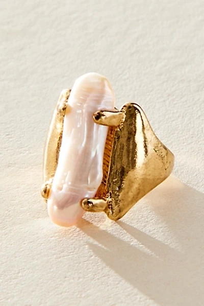 Clasped Pearl Ring