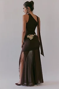 Third Form Embroidered One Shoulder Dress