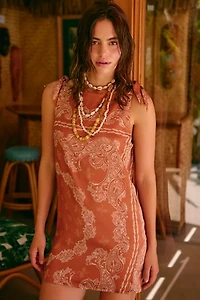 Rococo Sand Knotted Shoulder Mini Dress