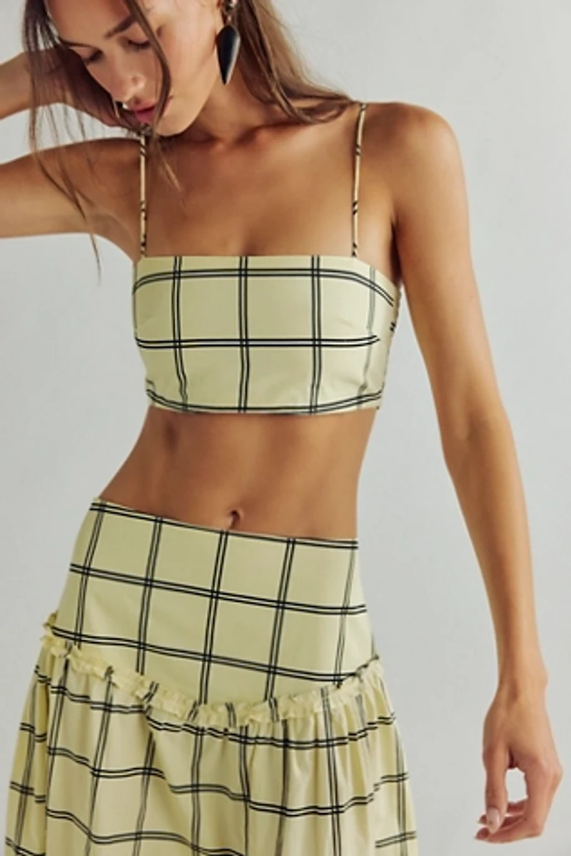 S/W/F Crop Top High Waisted Set