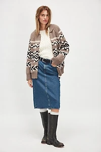 Closed 5-Pocket Midi Skirt