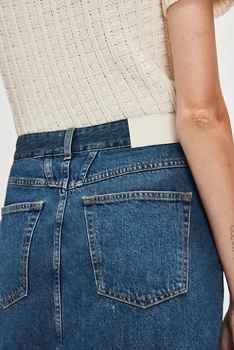 Closed 5-Pocket Midi Skirt