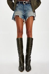 Sylvia Croc Tall Boots