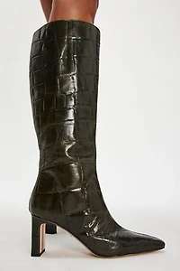 Sylvia Croc Tall Boots
