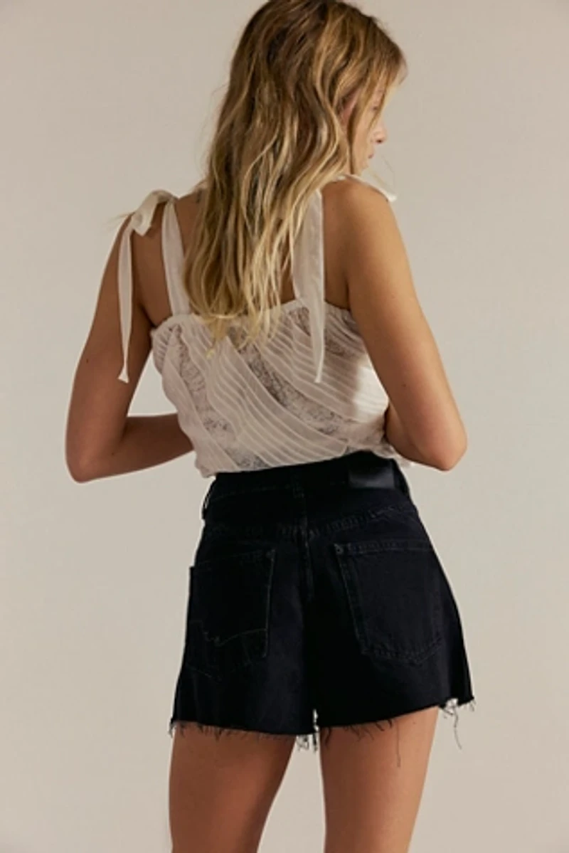 We The Free Angelika Denim Mid-Thigh Shorts
