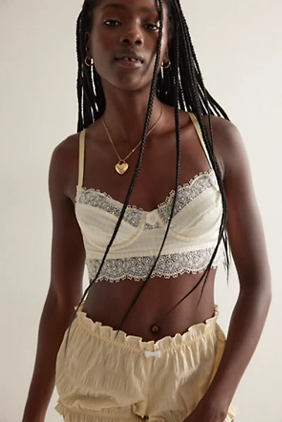For Love & Lemons x FP Gingham Longline Bra