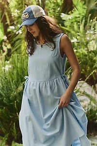 Madeline Cotton-Linen Midi Dress