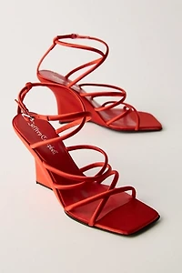 To The Sky Strappy Wedges