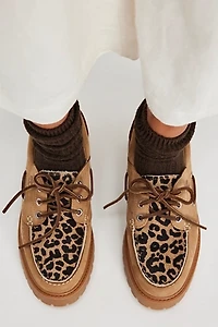 Timberland Stone Street Leopard Platform Boat Shoes
