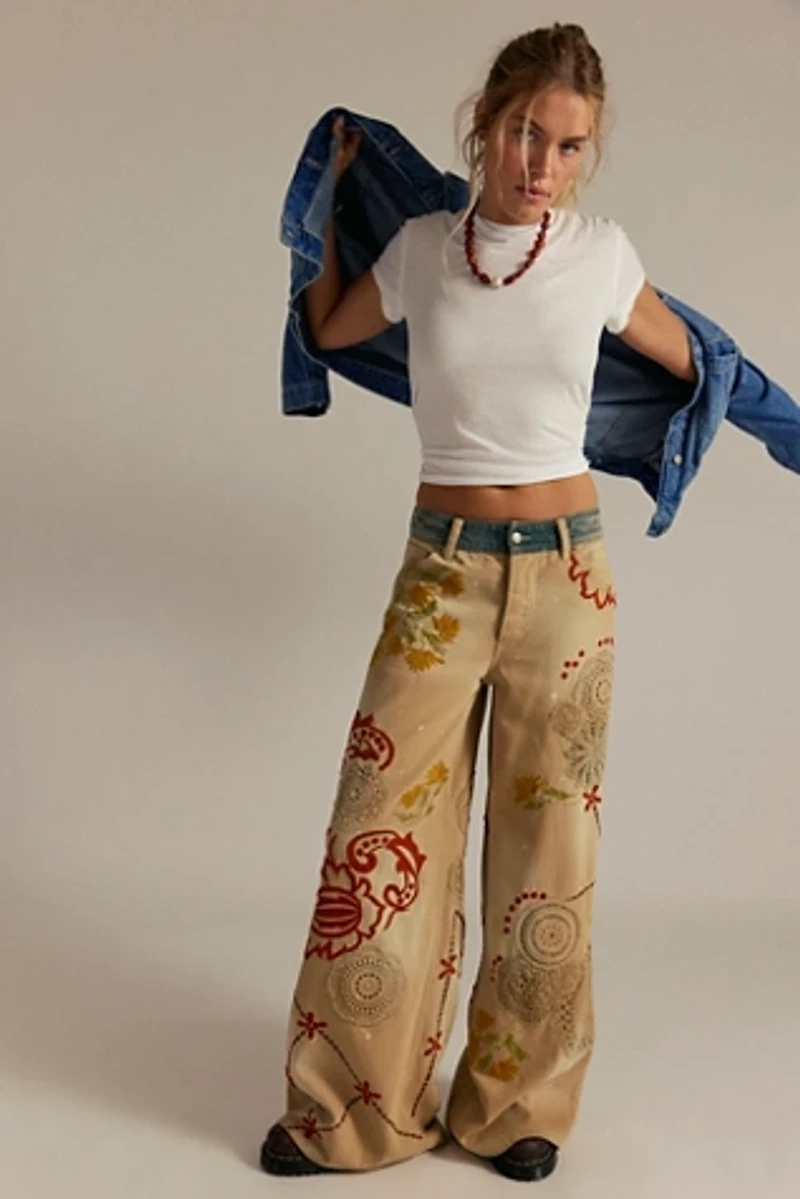 Falling Love Wide-Leg Jeans