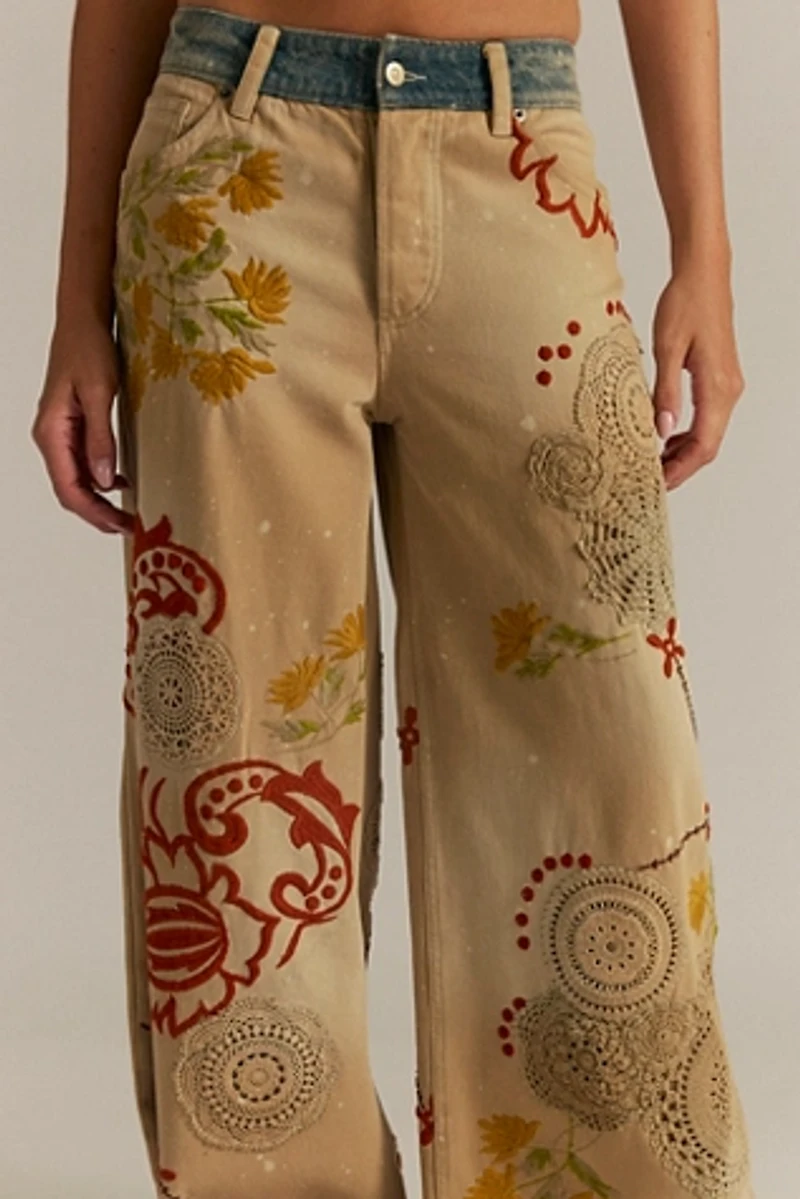 Falling Love Wide-Leg Jeans