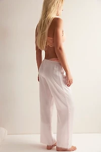 DONNI. The Silk Lace Simple Pants