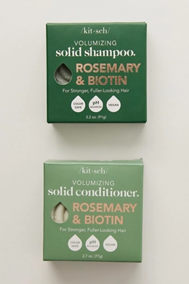 Kitsch Solid Rosemary & Biotin Volumizing Shampoo & Conditioner Combo