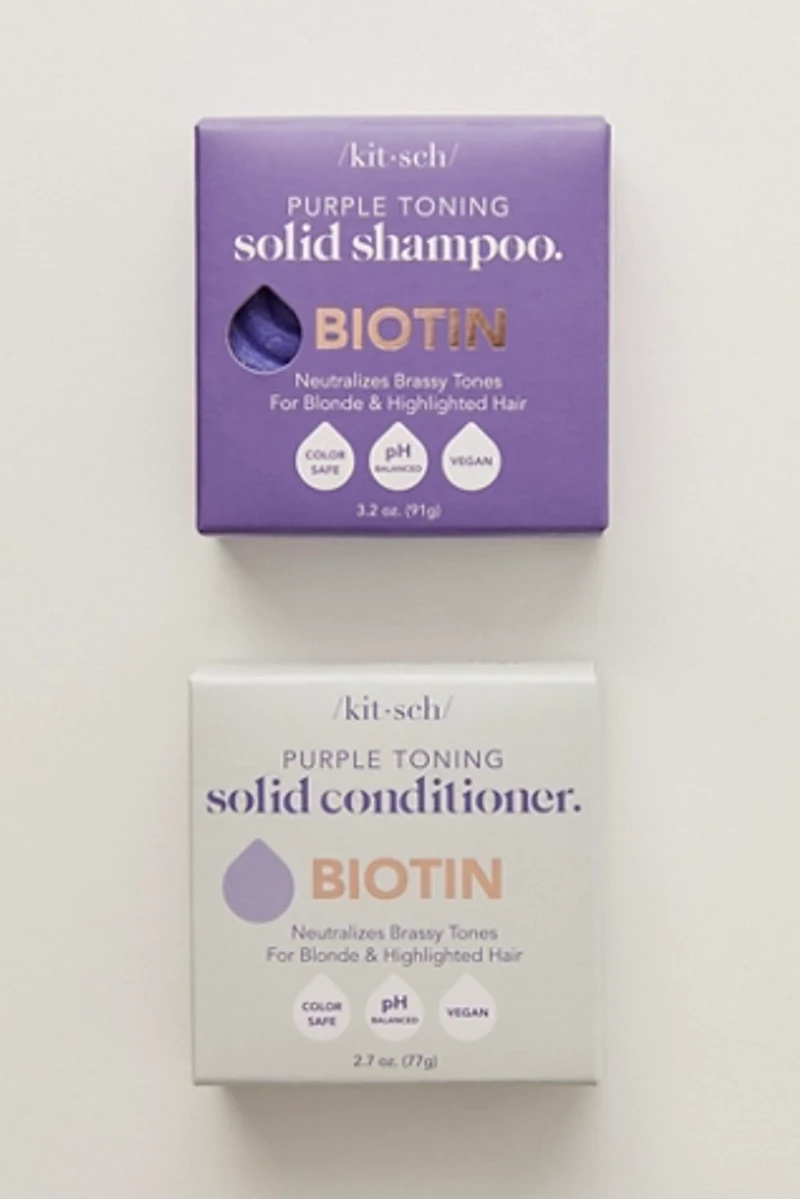 Kitsch Solid Purple Toning Shampoo & Conditioner Combo
