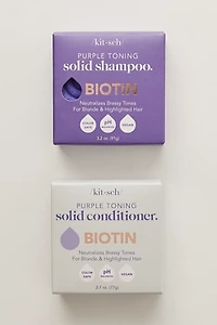 Kitsch Solid Purple Toning Shampoo & Conditioner Combo