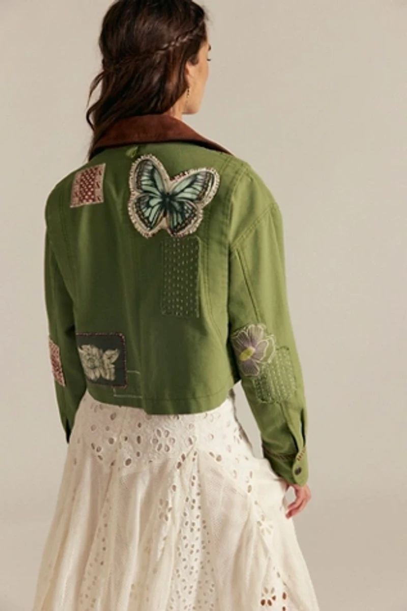 We The Free Martha Workwear Applique Jacket