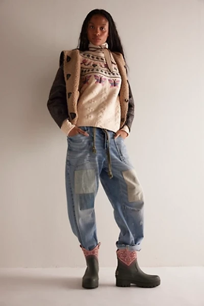 Barbour X Farm Rio Thais Ankle Wellington Rain Boots