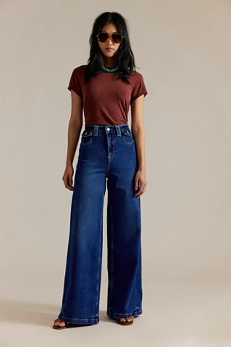 We The Free Kellee High-Rise Palazzo Jeans