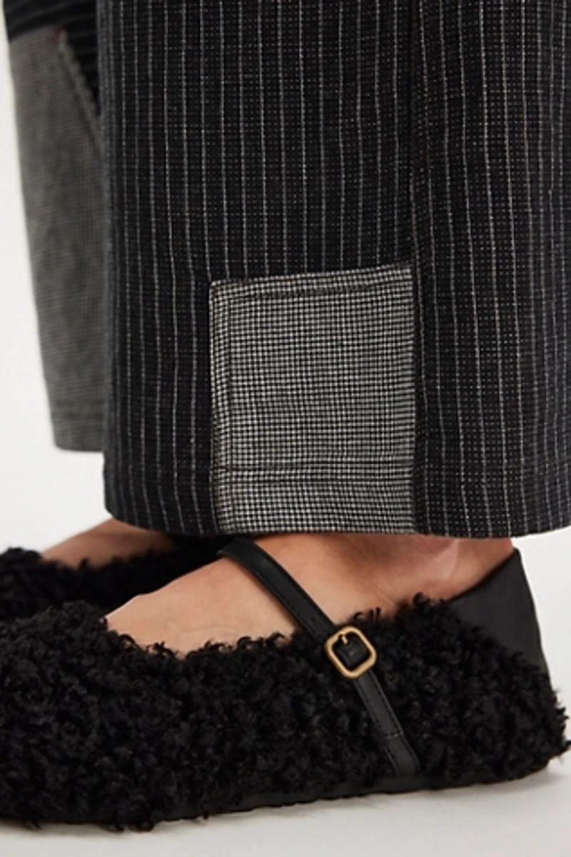 Metro Faux Fur Ballet Flats