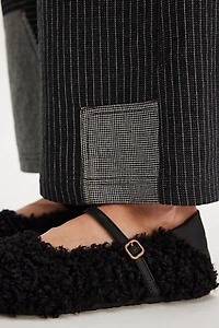 Metro Faux Fur Ballet Flats