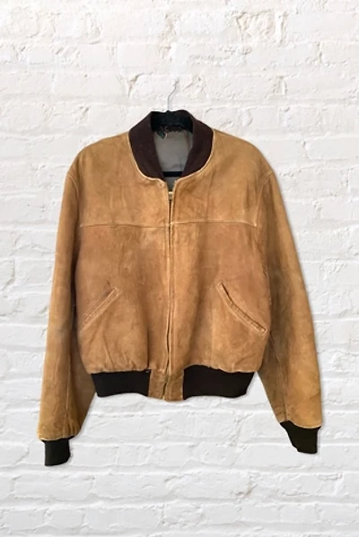 1950s Suede Bomber Jacket Selected By Ritual Vintage
