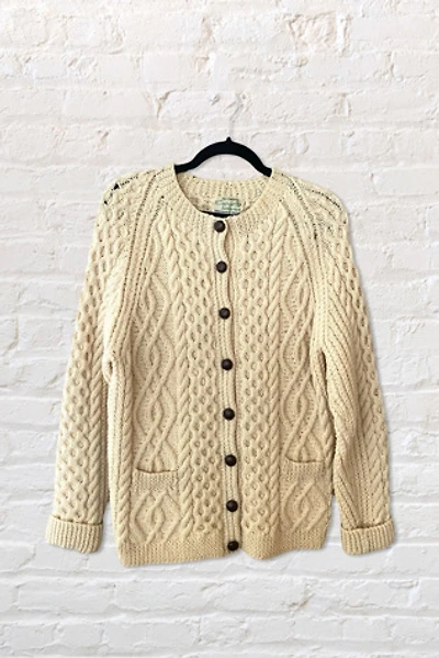 1960s Handmade Fisherman Knit Cardigan Selected By Ritual Vintage