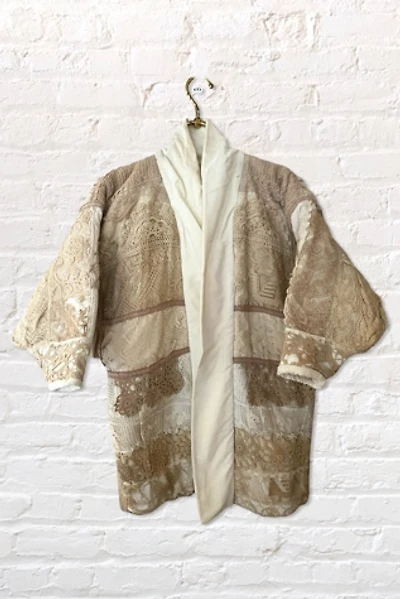 1980s Handmade Lace Padded Coat Selected By Ritual Vintage