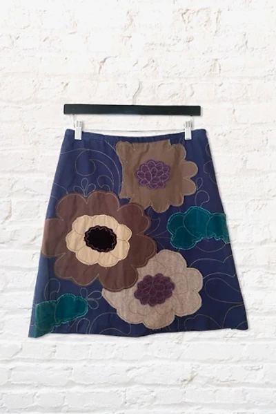 1990s Patchwork Floral Pastiche Skirt Selected By Ritual Vintage