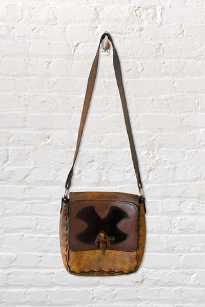 1970s Hand Tooled Woodstock Leather Bag Selected By Ritual Vintage
