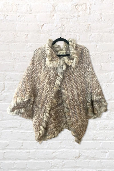 1970s Handknit Artisan Weave Cocoon Jacket Selected By Ritual Vintage