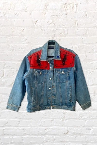 1980s Blanket Patch Soutache Denim Jacket Selected By Ritual Vintage