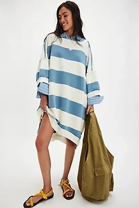 We The Free Out Here Striped Maxi Sweatshirt