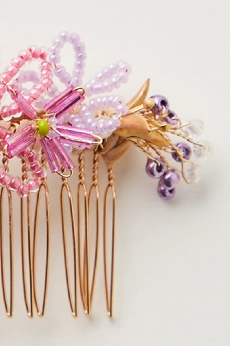 Beaded Comb Clip