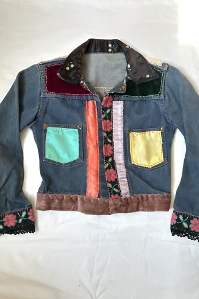 Vintage 1970s Custom Patchwork Denim Jacket Selected by Cherry