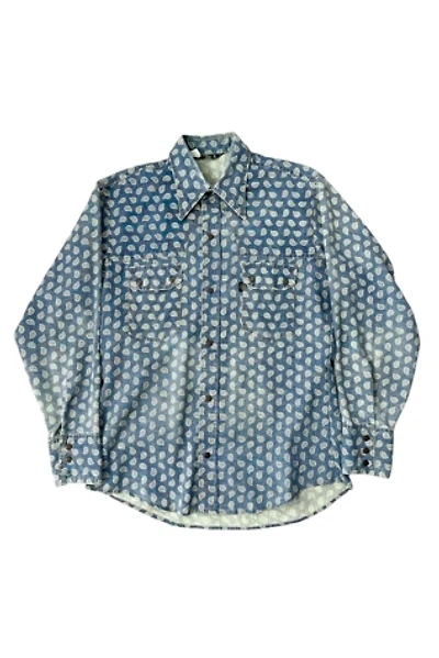 Vintage 1970s Levis Paisley Western Denim Shirt Selected By Vintage Warrior
