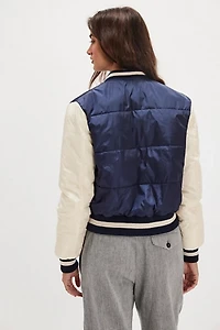MOTHER Pillow Talk Letterman Jacket