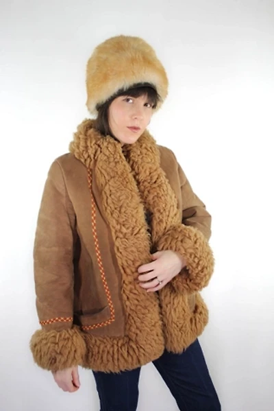 Vintage Penny Lane Icelandic Wool Suede Coat Selected By Moons + Junes Vintage