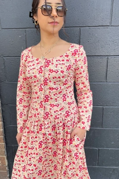 1970s Vintage Cacharel Liberty of London Floral Dress Selected by FernMercantile