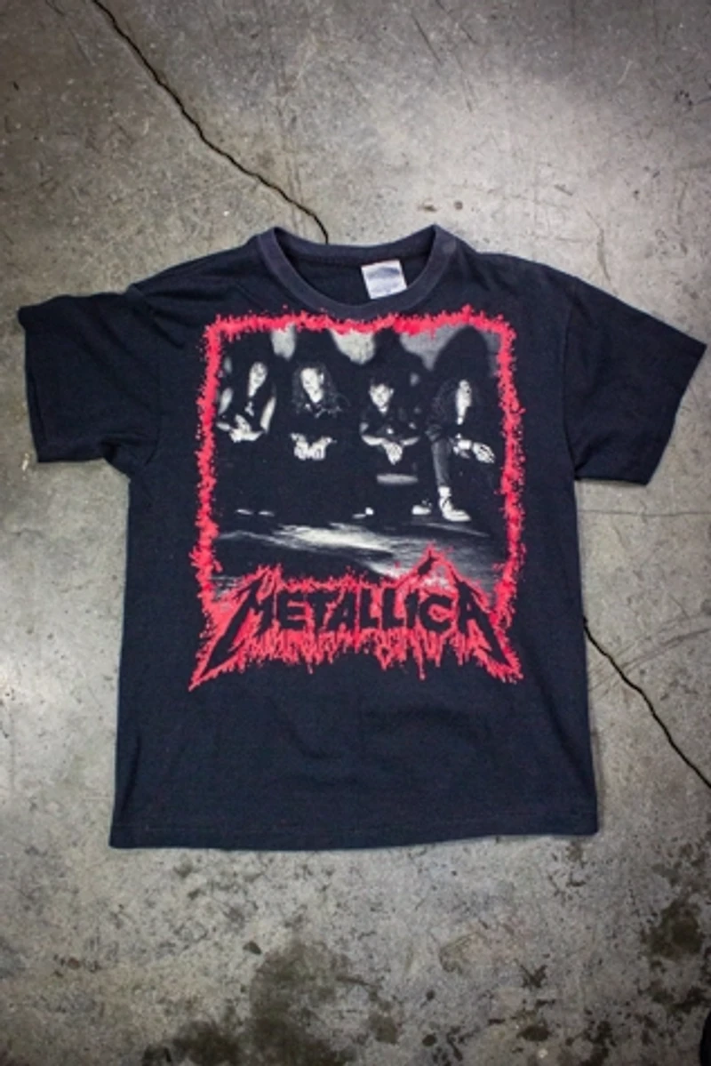 Vintage 1990 Metallica Europe/North America Tour Concert T Shirt Selected by Black Shag Vintage