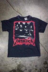 Vintage 1990 Metallica Europe/North America Tour Concert T Shirt Selected by Black Shag Vintage